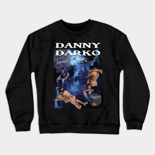 Danny Darko Cursed Movie Poster Knock Off Parody Time Travel Off Brand Corny Worst Design Crewneck Sweatshirt